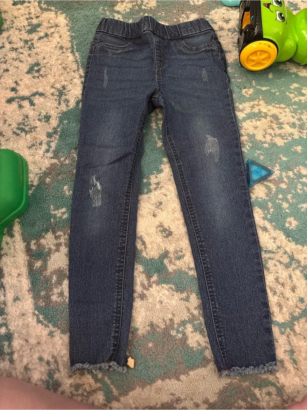 The Children's Place dark blue distressed kids' skinny jeans
